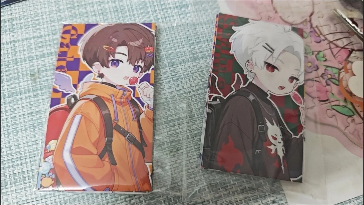 5Pcs/Set Lollipop Love and Deepspace Laser Card Xavier Zayne Rafayel ralayo Sylus Caleb  Cosplay Rounded Corners LOMO Card