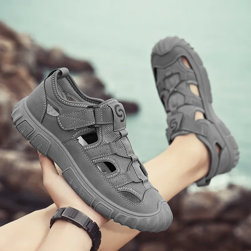

Men's Sandal Breathable Hollow-Out Non-slip Wear-resistant Mesh Sneakers Sandal Soft Comfort Casual Men Shoes Zapatillas Hombre