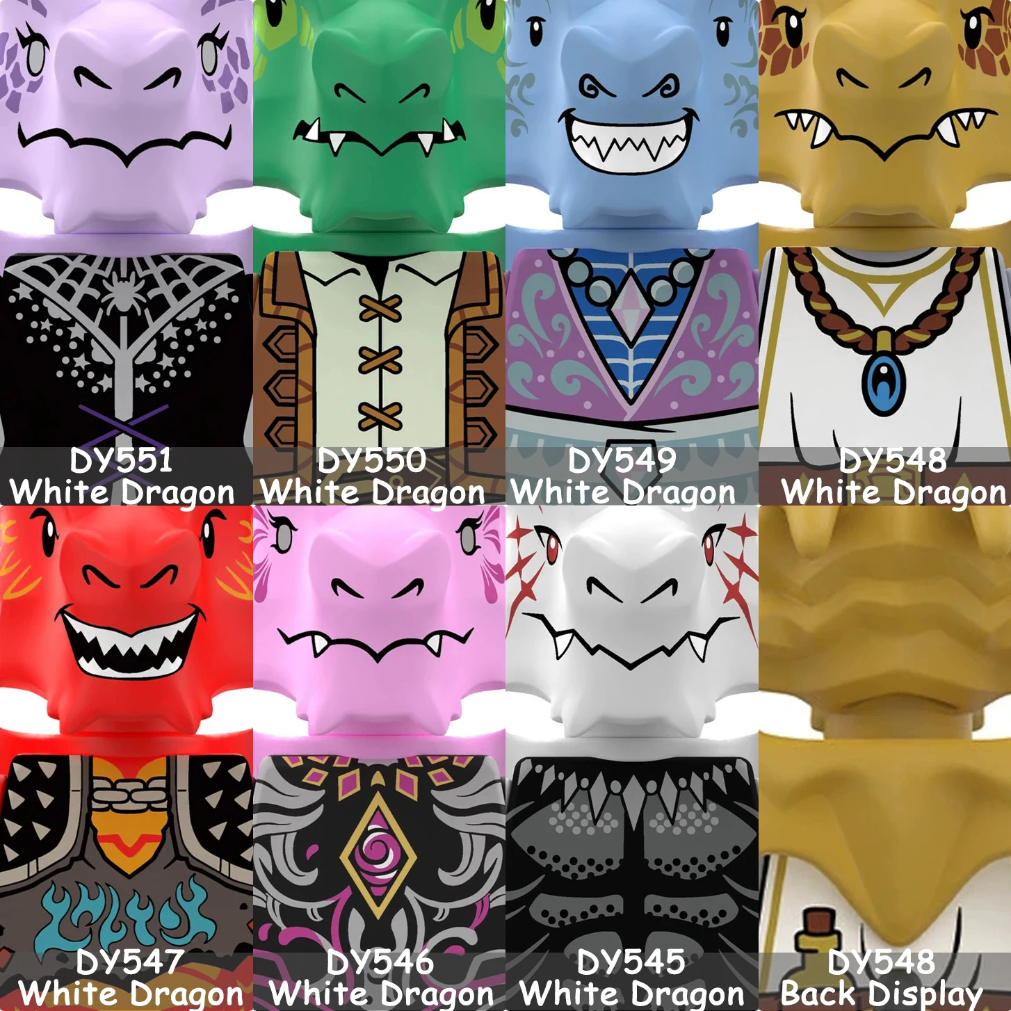 MOC التنين فرسان أرقام اللبنات أجنحة تمثال القرون الوسطى العسكرية القلعة فرسان الجيش الطوب لعب الاطفال هدية #1