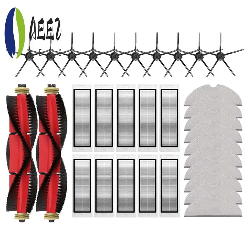 

AEE2-Для Roborock S5/S5 Max/S6/S6 Maxv/S6 Pure/E4/E5/S51/S52/S55 Основная боковая щетка с фильтром Аксессуары для швабры