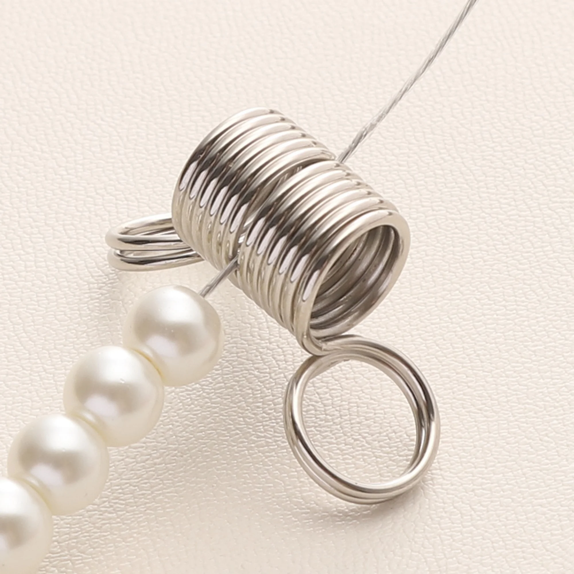 1pc Multifunctional Nickel-Plated Spring Steel Bead Stopper End Fasteners For Handmade DIY Jewelry Beading Bracelet Making