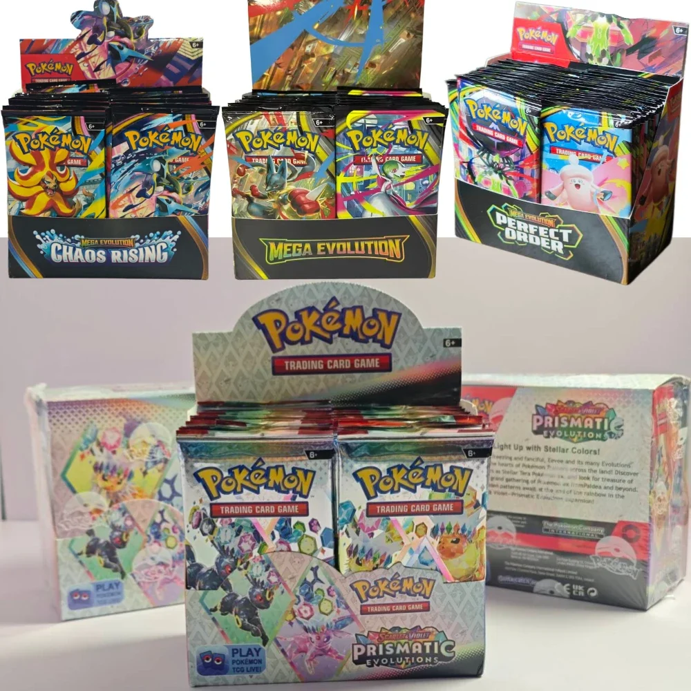 360Pcs Pokémon Card CHAOS RISINC Prismatic Evolutions Scarlet Violet 151 PALDEAN English Booster Battle Transaction Card