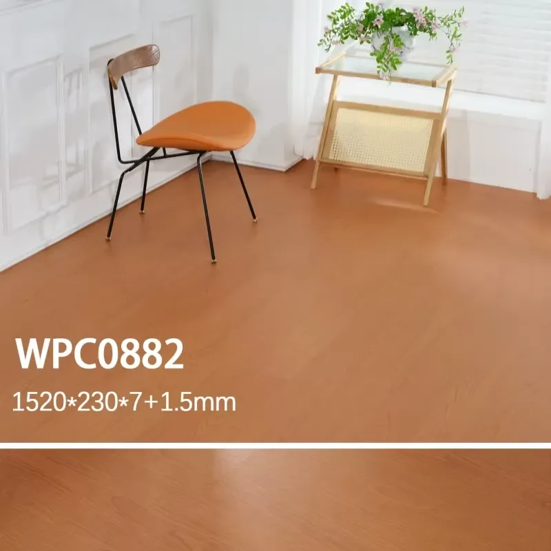 Eco-friendly Fireproof WPC Home Wood-plastic ABA Underfloor Heating Flooring Waterproof Wear-resistant SPC Stone Crystal