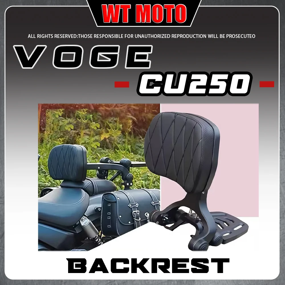 

Foldable Passenger Backrest With Rear Luggage Rack Mod Parts Fit VOGE CU250