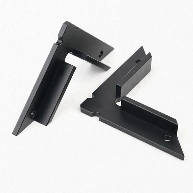 1 set, color: black, material: aluminum alloy right-angle clip backer  woodworking aluminum alloy 90 degrees right-angle setting