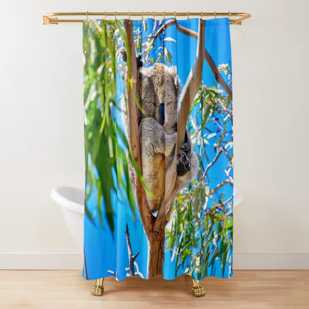 

Lovely Australian Koala Bear Shower Curtain Washable Waterproof Fabric Shower Cover Curtain