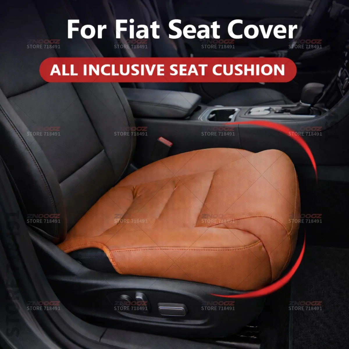 

For Fiat 500e Panda Tipo 500X Doblo Car Seat Leg Support Extension Seat Cover Memory Foam Extender Cushion Interior Accessories