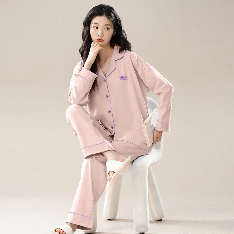 

Женская домашняя одежда, пижамы, весна-осень-зима, женская утолщенная теплая одежда из чистого хлопка, женская одежда для дома с длинными рукавами, большие размеры, пижама