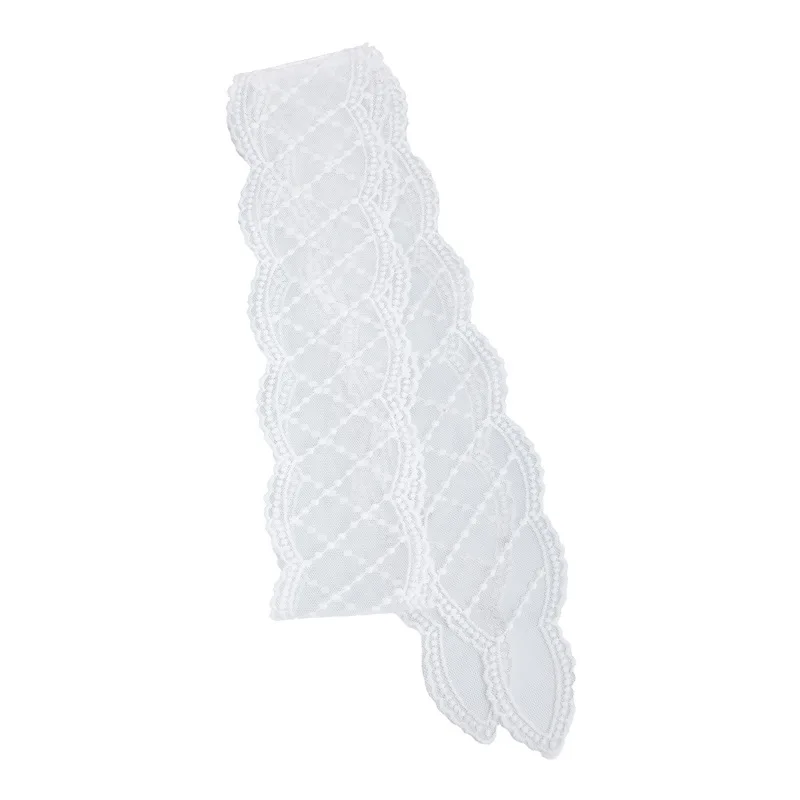 Multifunctional Lace Hair Band Women Long Bow Tie Ribbon Flowing Scarf Neck Scarf Waist Belt 4 in 1 Sweet Versatile Accessory