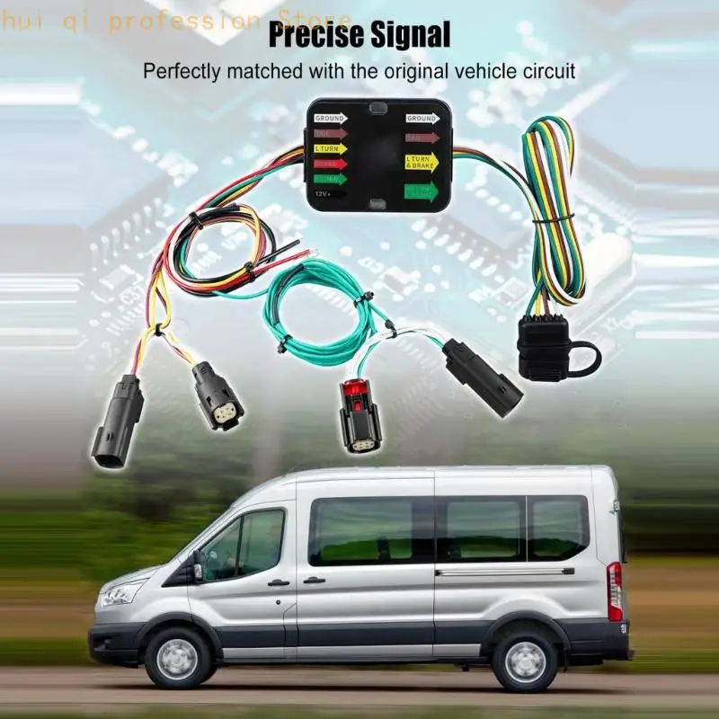 Plug-and-Play-4-Wege-Anhänger-Verkabelungssatz für Edge-SUV-Modelle 2011–2014 56120 118515 40695 H8WE – Detail 8