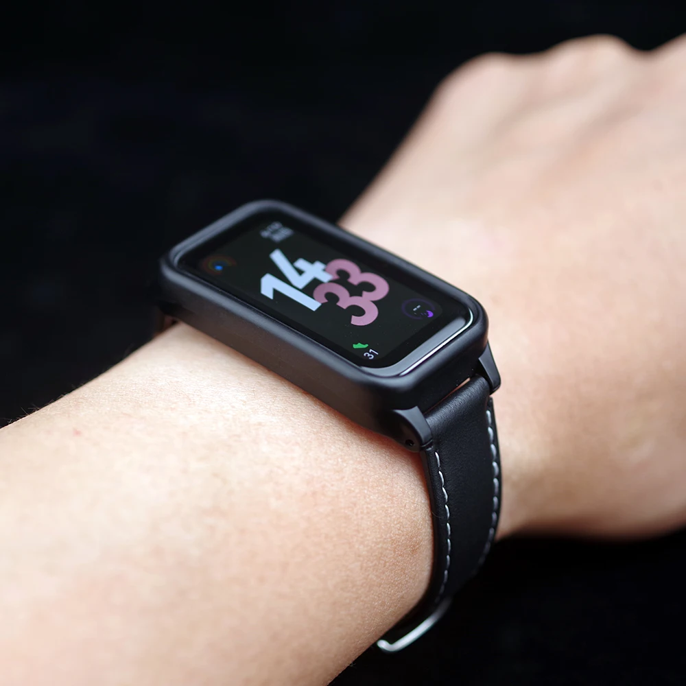 Leather Strap For Huawei Band 10 9 8 Watchband Replacement Wriststrap Sport Loop Bracelet For Huawei Smartband 9 10