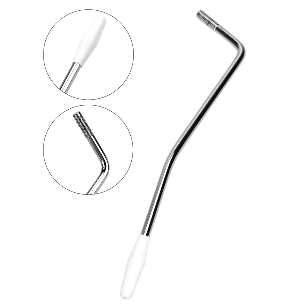 

4pcs 5mm Electric Guitar Tremolo Arm Single Shake Tremolo Vibrato Whammy Bar Arm Crank Lever (White)