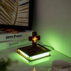Magnetic Levitation Led Night Light Rotation Suspension Creativity Floating Atmosphere Desk Lamps For Indoor Table Decor