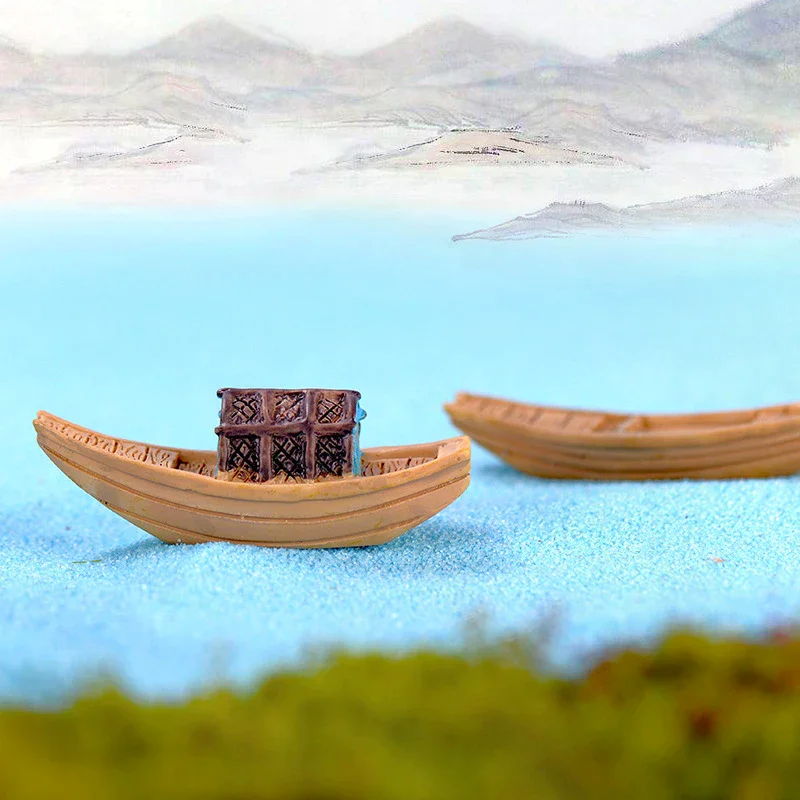 Bonsai Garden Art - Miniaturas de Barcos de Resina, Figuras