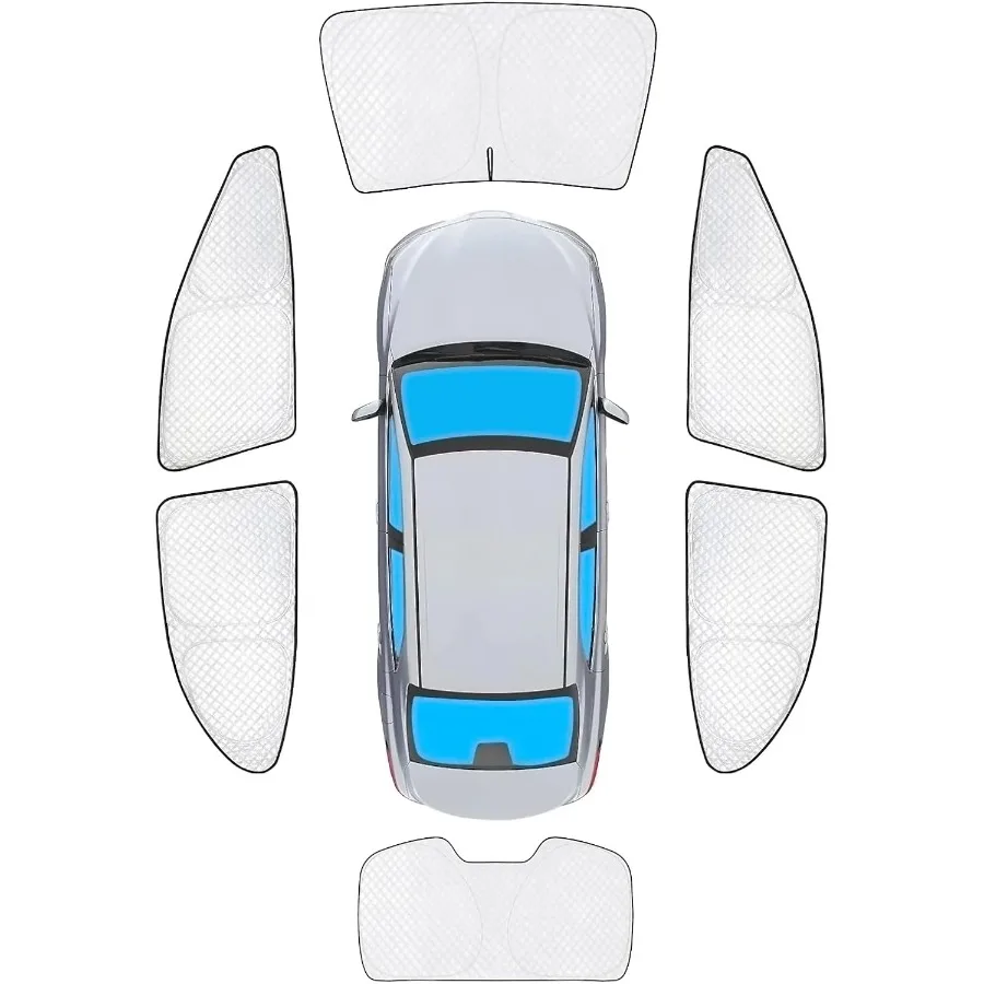 

6pcs Thicken Full Window Sun Shades Custom Fit for Camry 20182024 Accessories Privacy Car Window Covers Sunshade for Windshiel