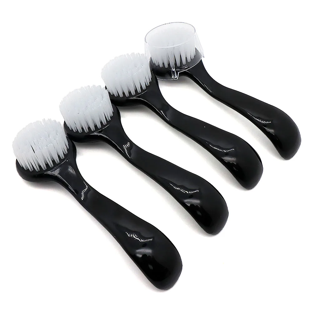 24Pcs Round Head Nail Brush With Cap Nail Scrub Brush For Toes And Finger Cleaner Handle Grip Cleaning Brushes Manicure Products