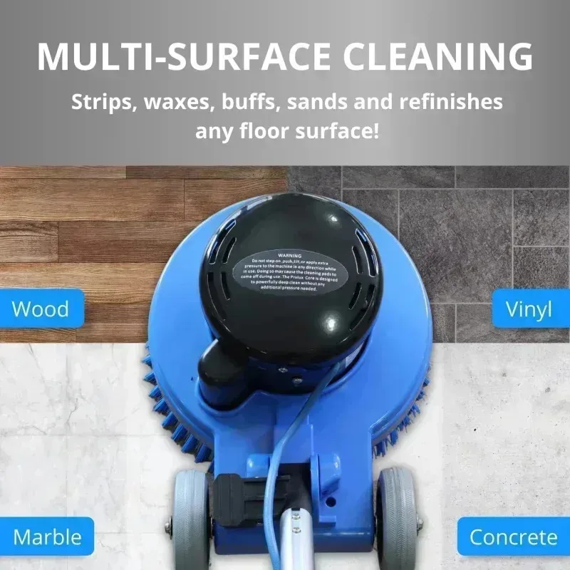 QZA4-Prolux Core Floor Buffer - Heavy Duty Single Pad Commercial Floor Polisher and Tile Scrubber,