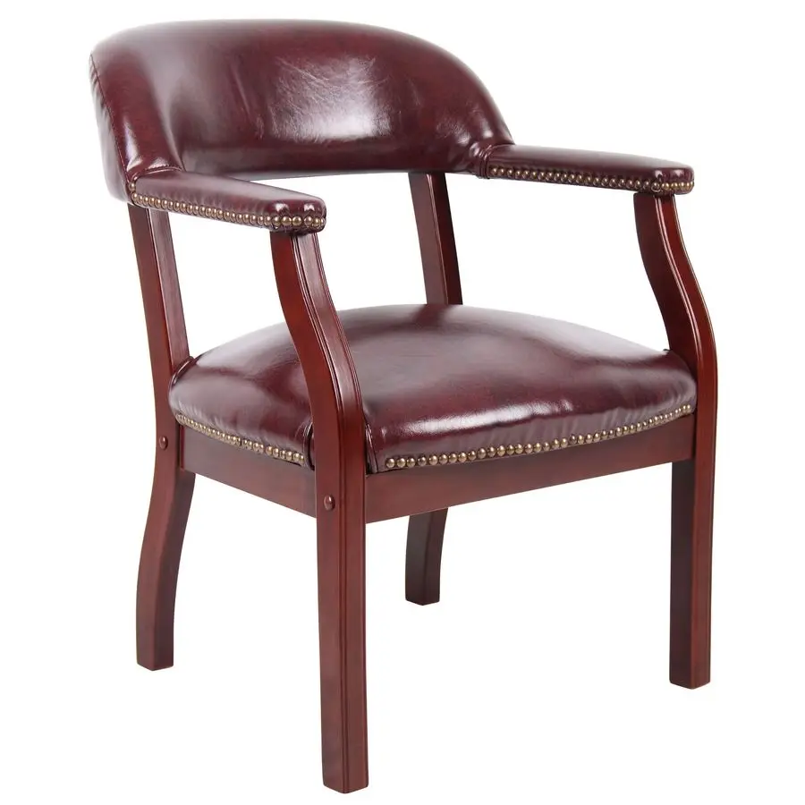 

Captains Chair In Burgundy Vinyl