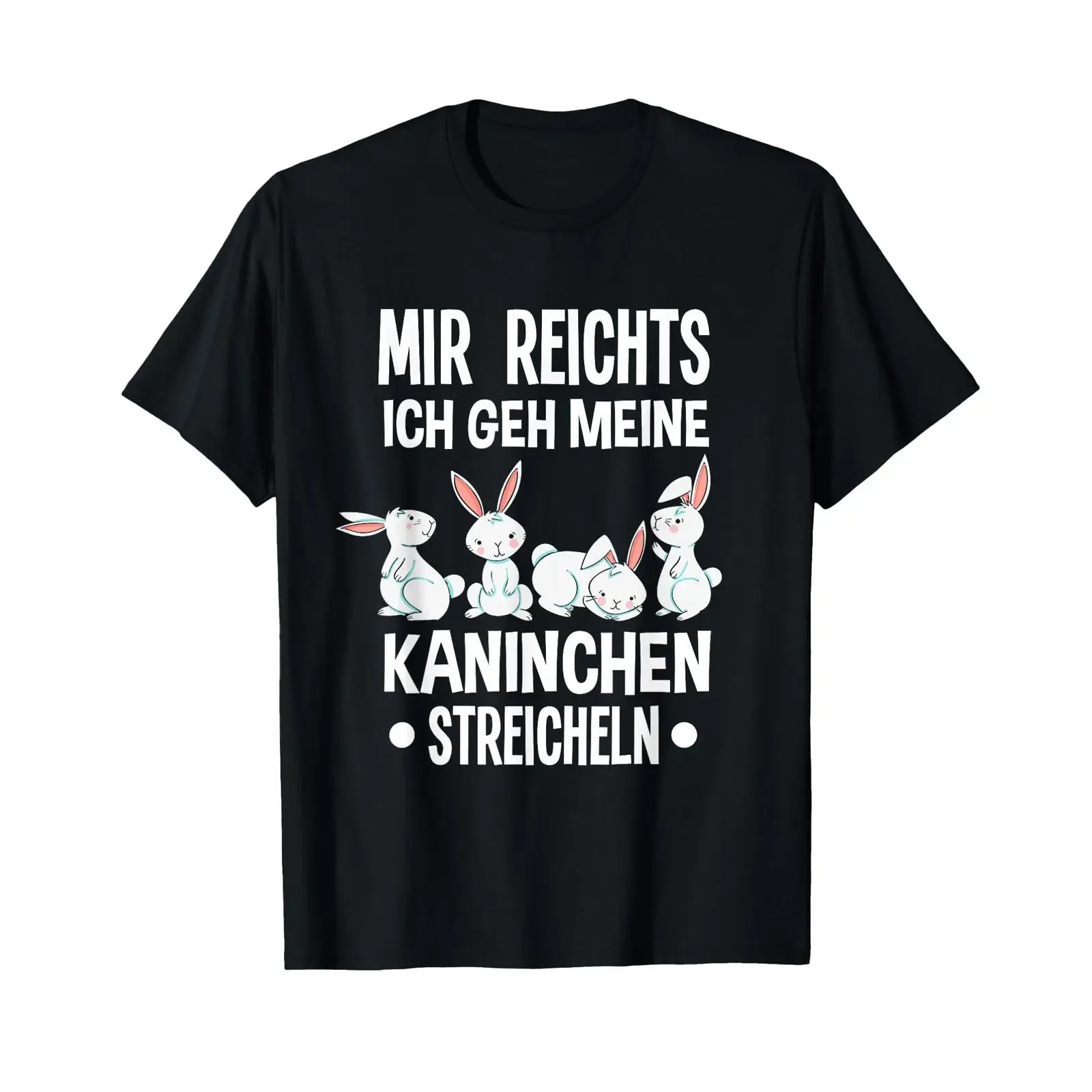 Mir Reichts Ich Geh Meine Rabbit Stroking Funny T Shirt black vintage Washed Stylish Breathable Comfortable homme streetwear