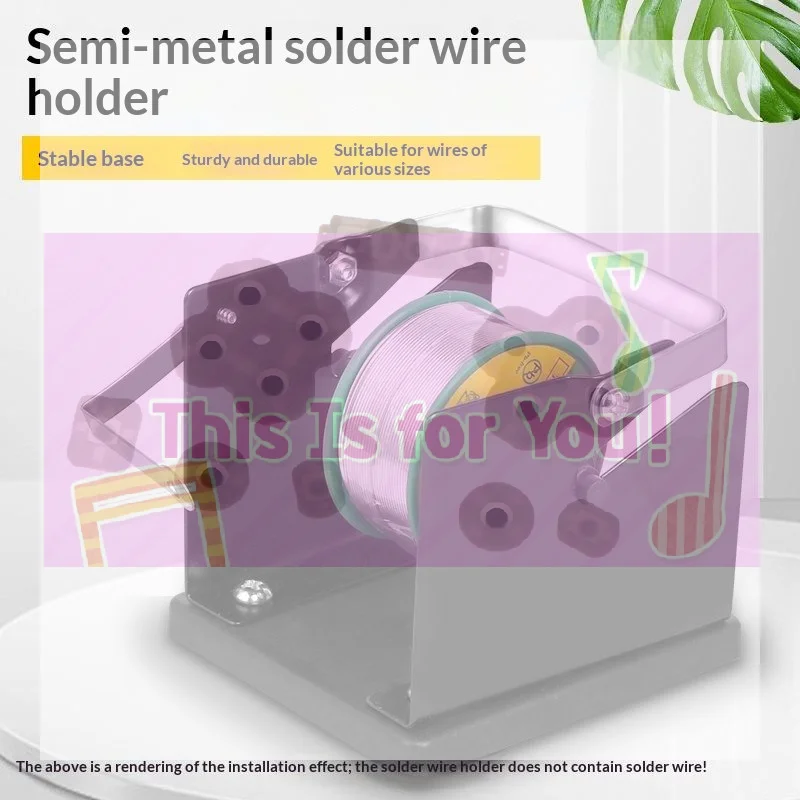 【MA】Compact Solder Wire Spool Dispenser Holder Adjustable Metal Reel Stand For Workbench Welding Wire Organizer Tool