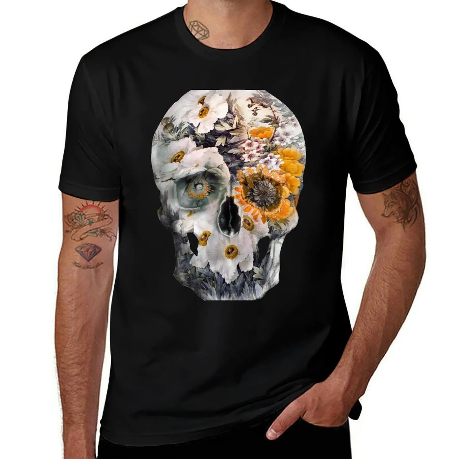 

shirt shirts man cotton Skull pack II T-Shirt t shirt Still cotton Life man t t T-Shirt cotton heavy for