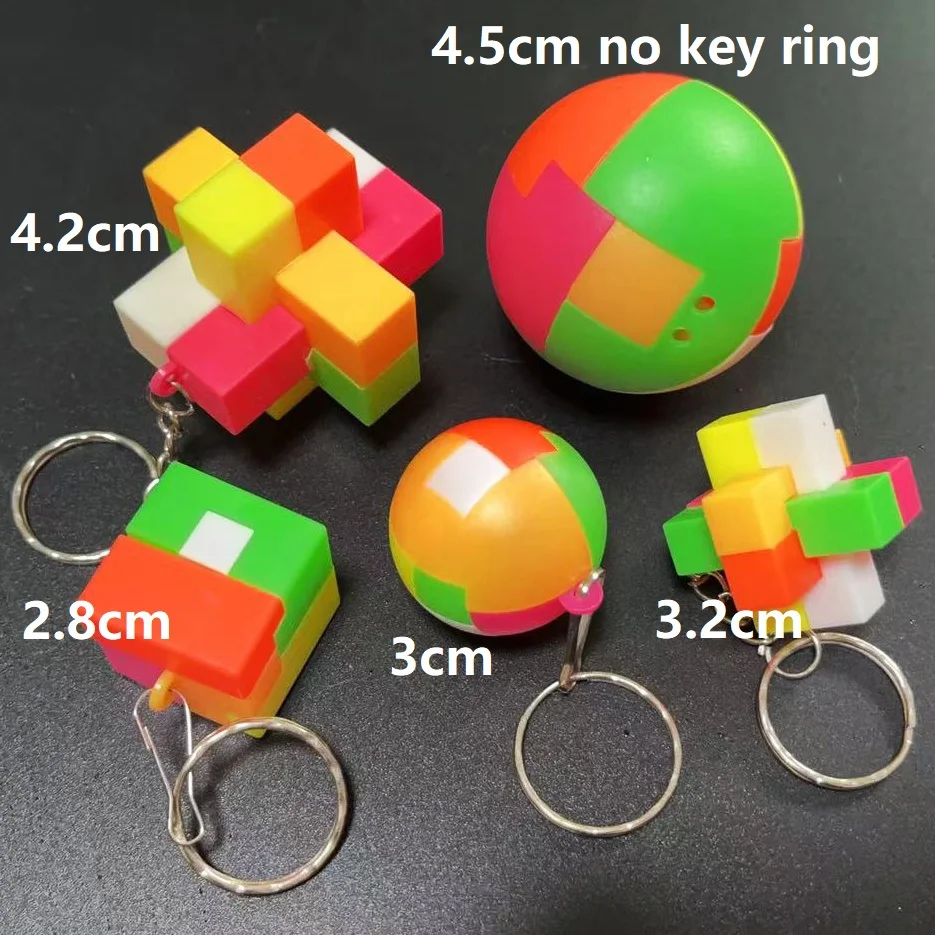 1pc building blocks toys classic Birthday gift  intelligence Educational toy interlocking keychain