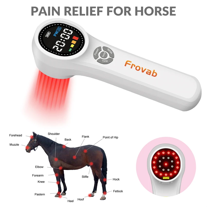 Handheld 660nm 810nm 980nm 1760mW Joint Laser Therapy Healing Laser Treatment for Cats Pain Neck Wound Healing Muscle Aches