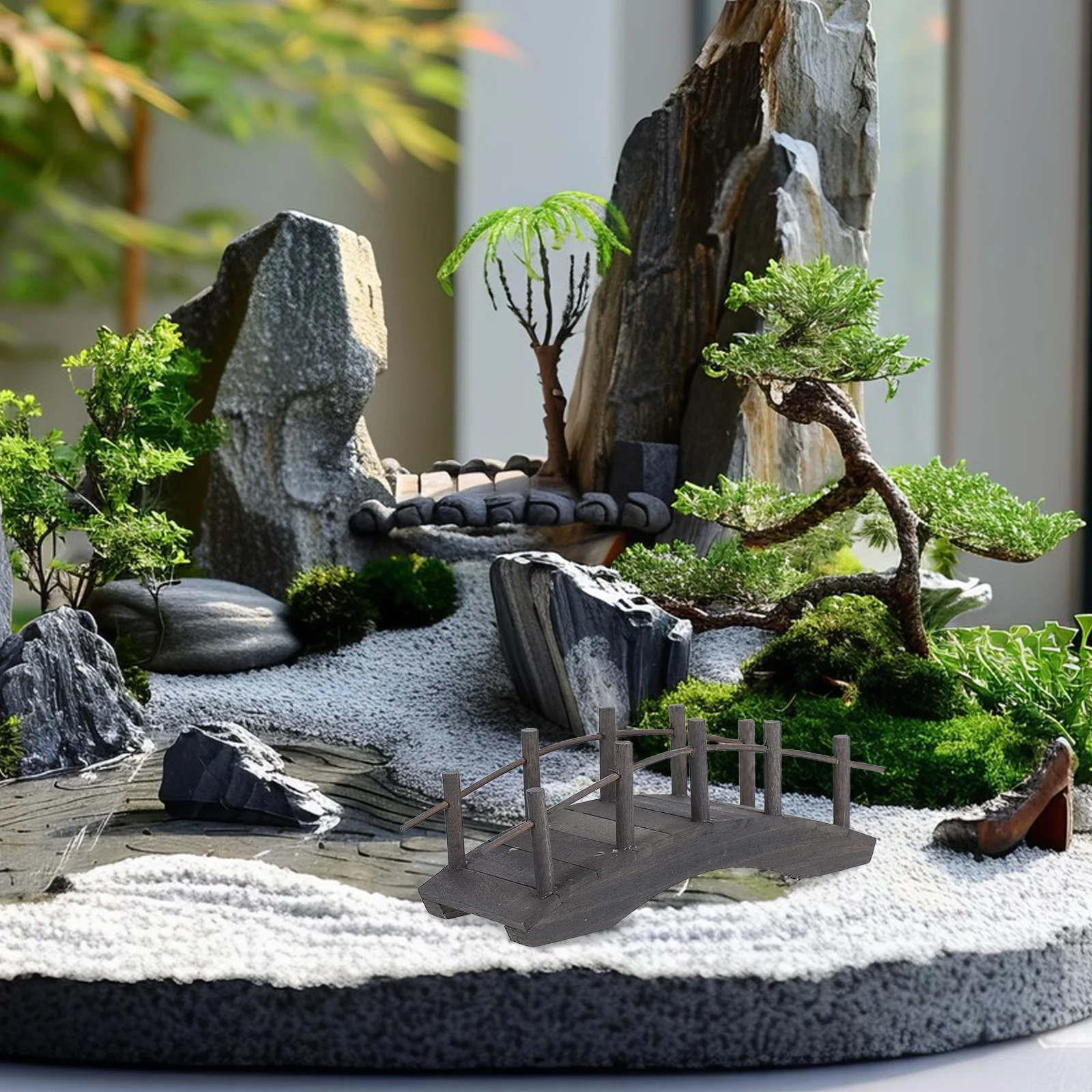 

Miniature Wooden Mini Garden Arch Bridge Bridge For Dollhouse Fairy Garden Micro Landscape Decor Small Footbridge Accessories