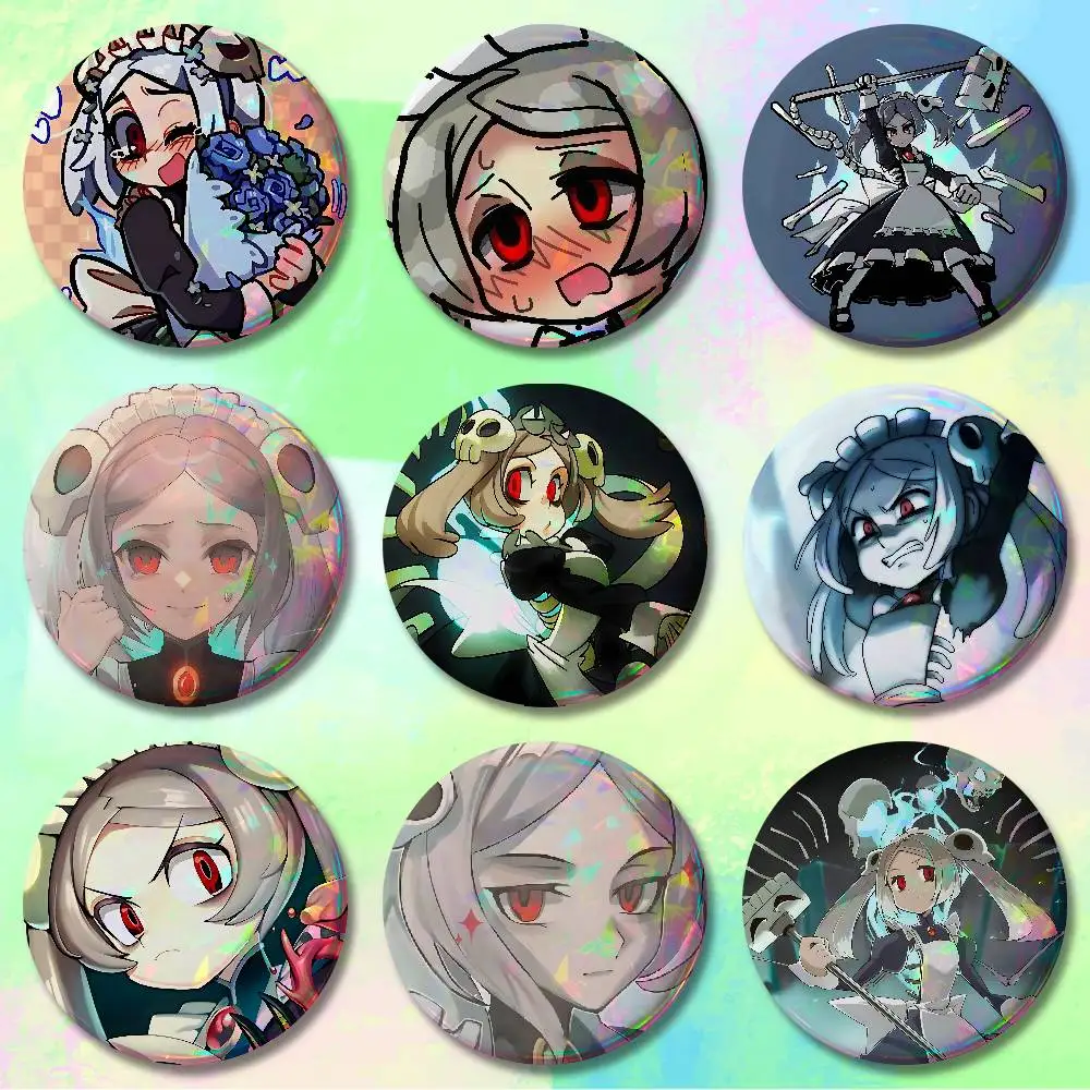 

Game M-Marie S-Skullgirls-S Pins 58mm Cute Cartoon Badge Handmade Brooches for Backpack Accessories