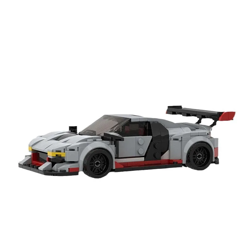 MOC R8 Luxury Supercar Car Building Blocks, Educational Assembly Toys, Model Kit for Assembling & Display Gifts for Enthusiasts