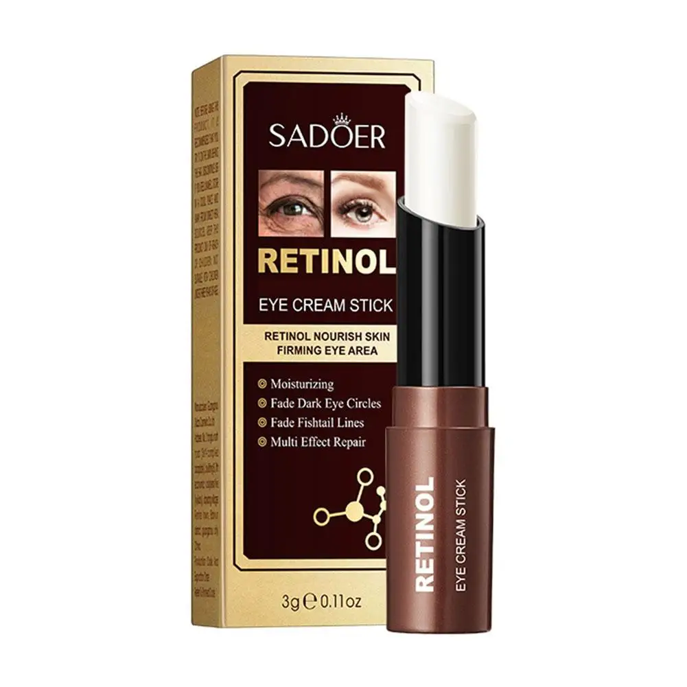 ใหม่ Retinol Eye Cream Stick Anti Dark Circles ภายใต้ตา Firming Care ดวงตา Moisturizing Eye Skin ครีมผลิตภัณฑ์ S6d7