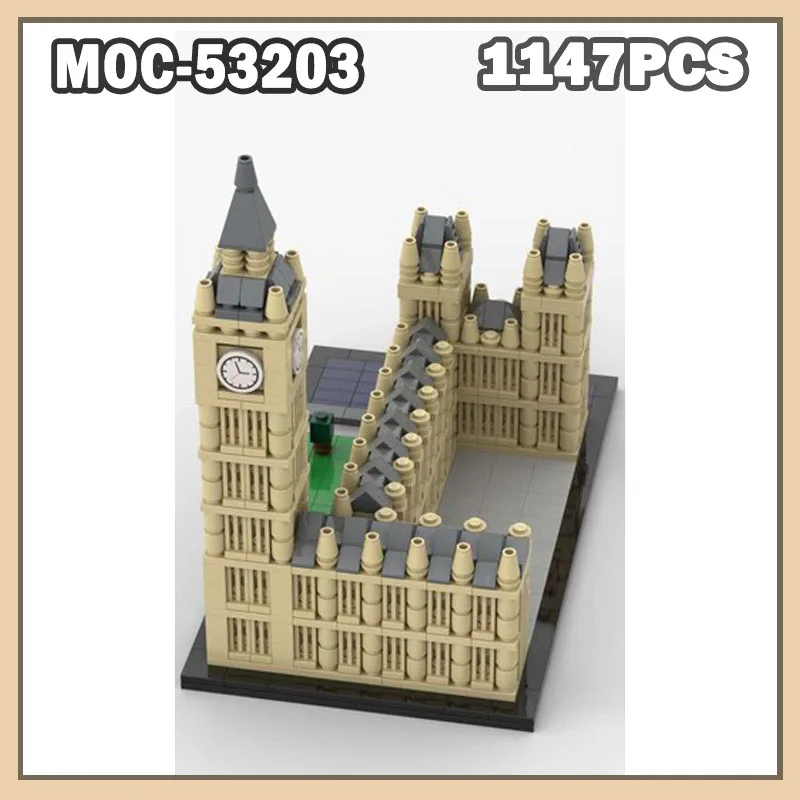 

MOC-53203 Ben Landmark Building Block Модель Архитектурная серия Набор DIY Подарки Лондонский город Великобритания 1147 шт.