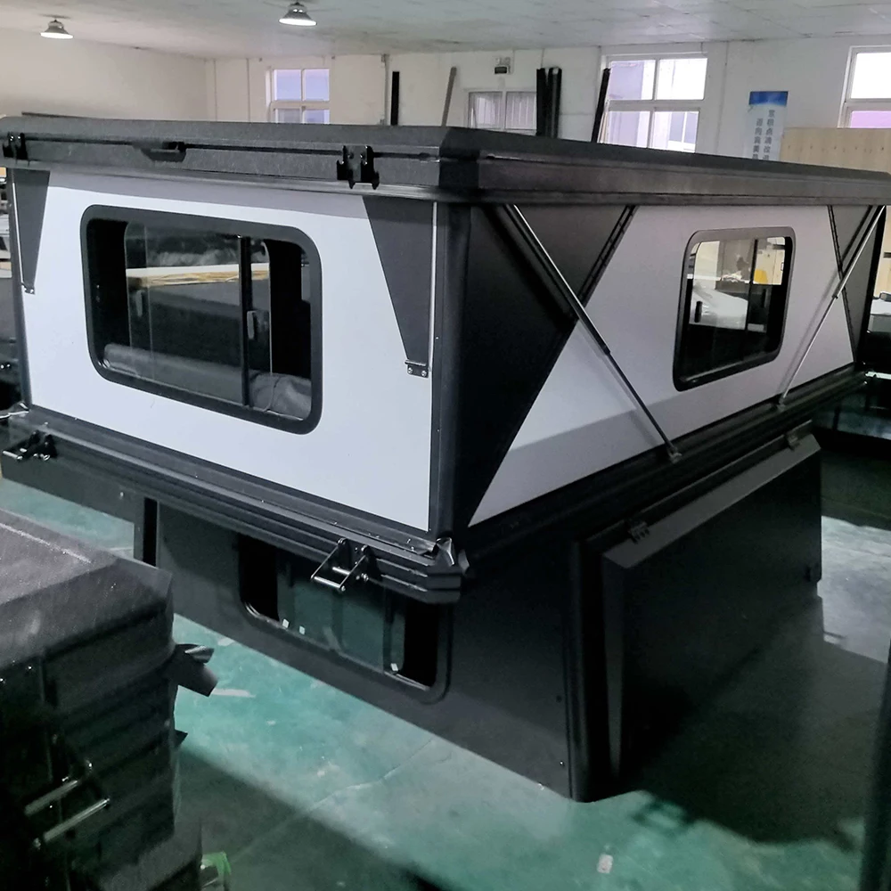 2026 Aluminum Hard Shell Side Open Roof Top Tent Waterproof 4x4 Offroad Truck Bed Camper for Campingpromote sales