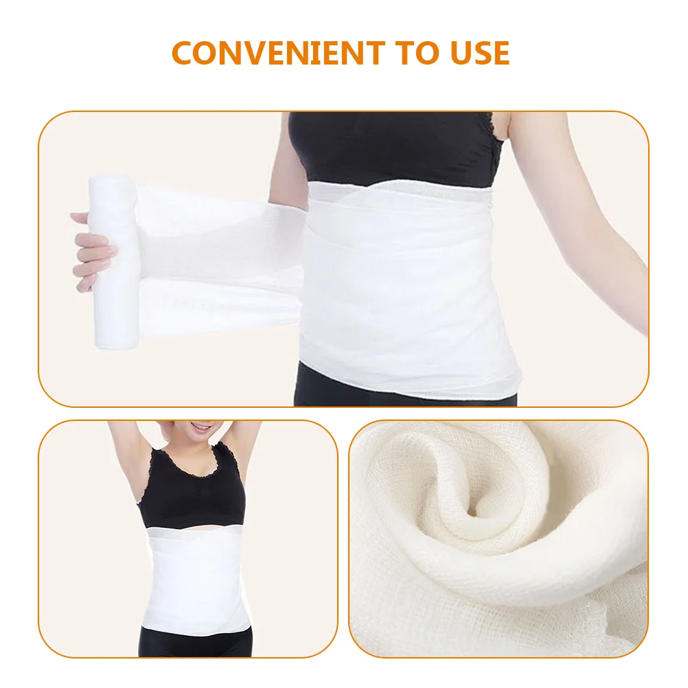 

Postpartum Belly Rolls Cotton Gauze Tummy Wrap Belt Postpartum Belly B Abdominal Support Gauze Wrap Recovery