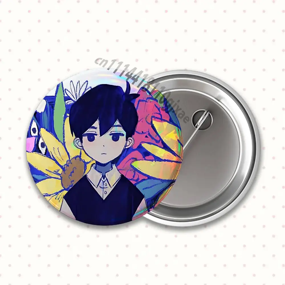 O-Omori Game Badges Round Nijigen Otaku Culture IP peripheral products 58 44 32 75 25mm Mini Ita Bag Decor