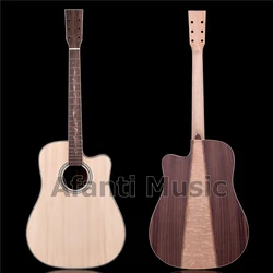 41 inch Solid Spruce Top / Rosewood Back and Sides/ DIY Acoustic Guitar Kit(AFA-959)