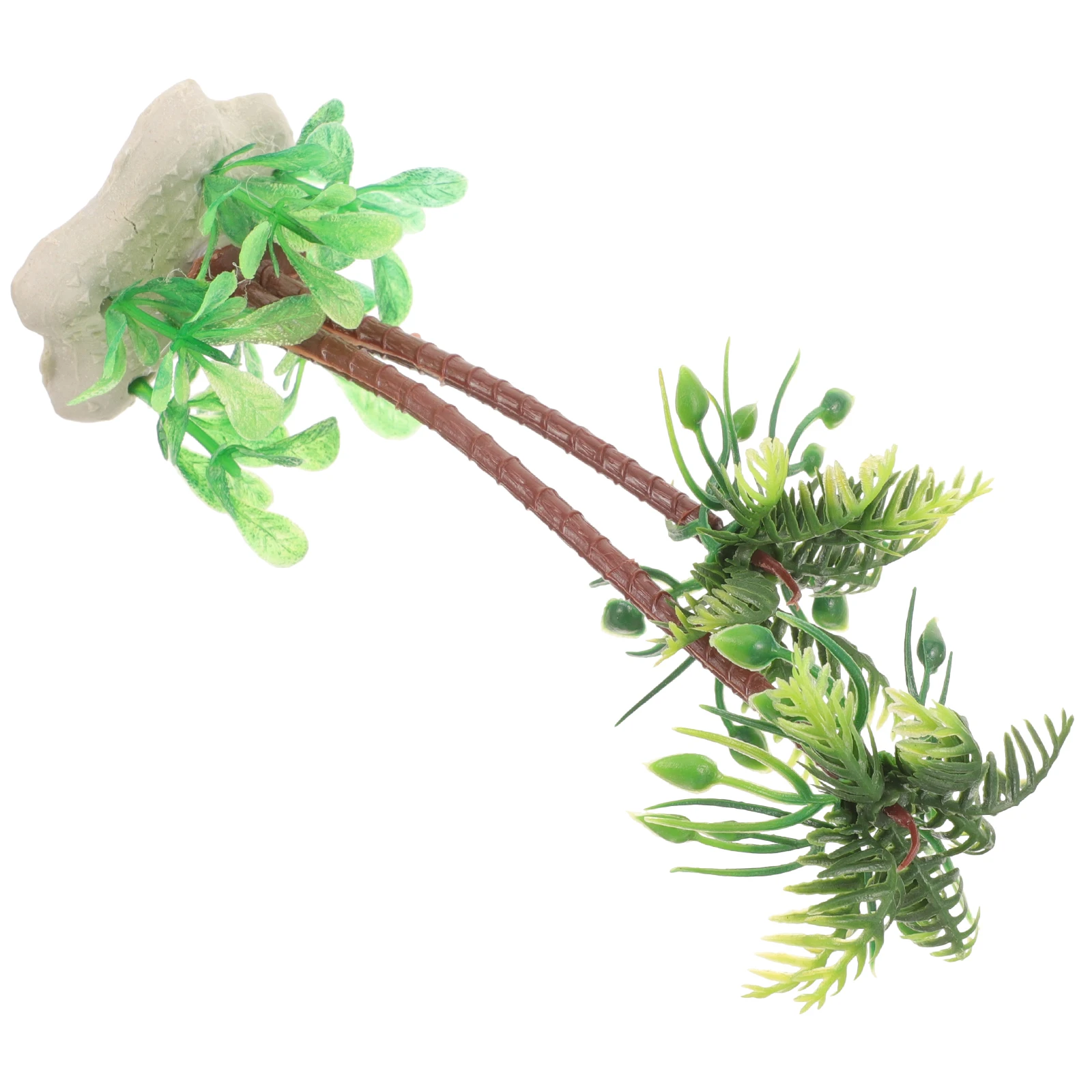 

Simulated Coconut Tree Aquatic Grass Aquarium Decor Artificial Fish Tank Plants Décor Plastic Ornaments Decorations Decorative