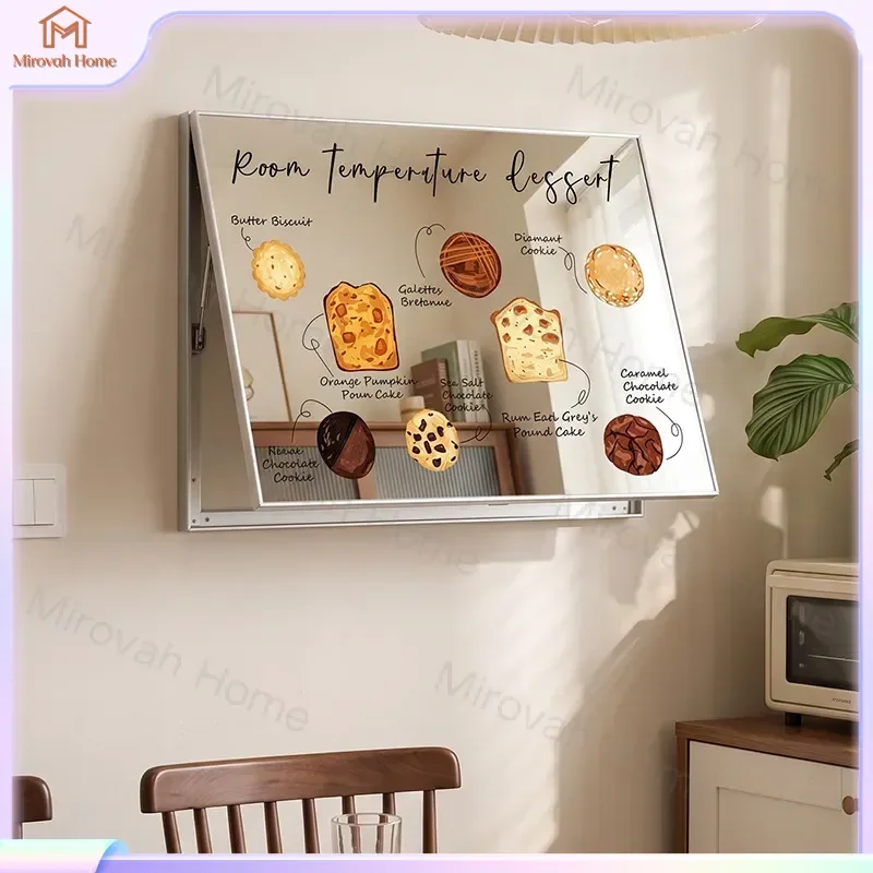 For Korean Ins Style Mirror Decorative Painting Meter Box Cover Light Luxury Restaurant Distribution Box Hanging Art Coffee