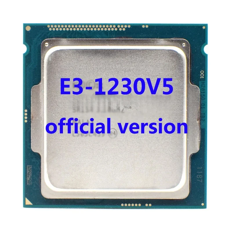 E3-1230V5 Official Verasion CPU  Xeon  rocessor 3.40Ghz 4-Core 8M TPD 80W FCLGA1151 For E3 V5 Motherboard