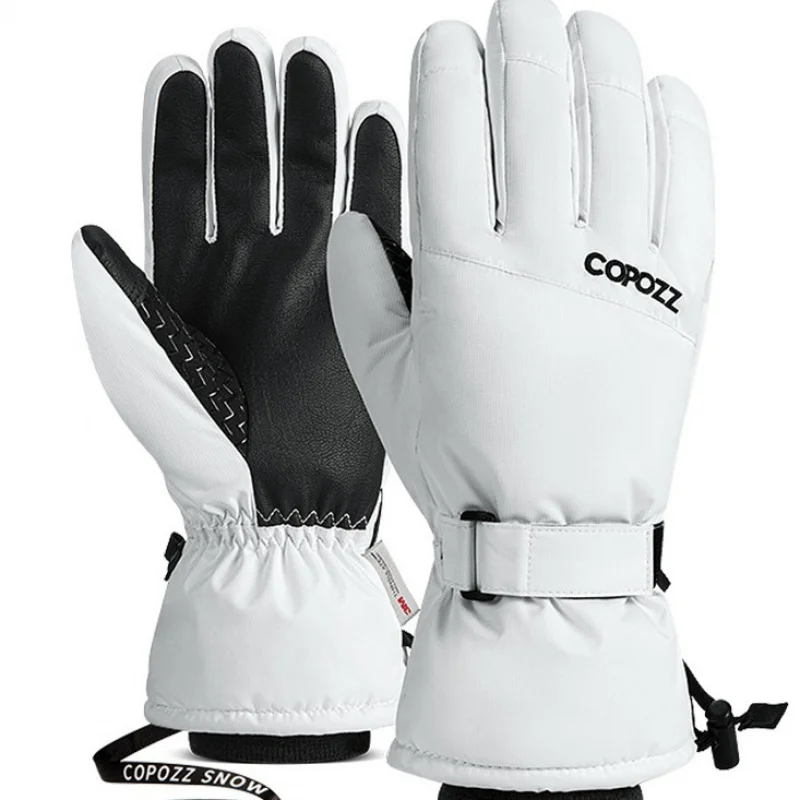 ถุงมือสกีสําหรับผู้ชายและผู้หญิง กระดานเดี่ยวและคู่ หน้าจอสัมผัส กันความเย็นและกันน้ํา ฤดูหนาวที่อบอุ่นและชั้นหนา