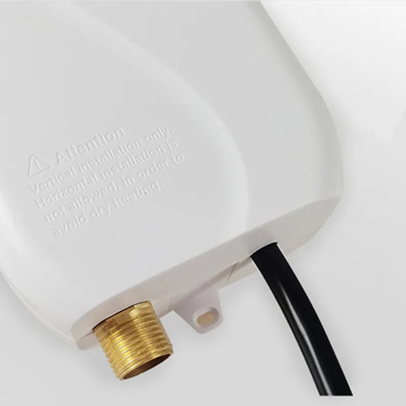 Электрический проточный водонагреватель, 3500 Вт, мгновенный нагреватель под раковину, водонагреватель для ванной комнаты, кухни, В переменного тока, европейская вилка