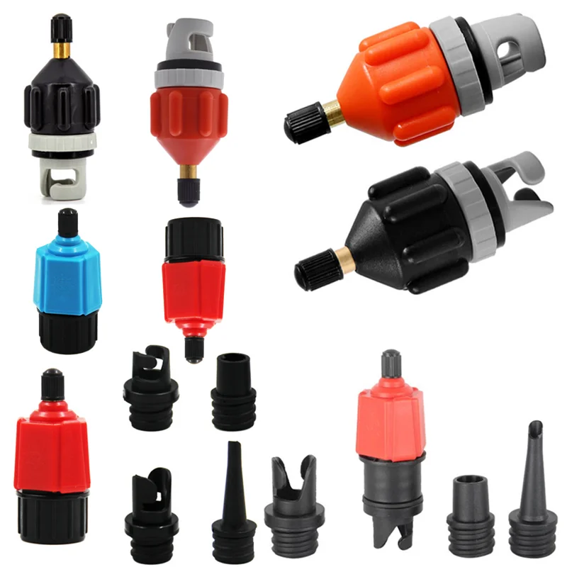 New Sup Air Compressor Air Valve Adapter Vehicle Air Pump Valve Adaptor For Inflatable Air Mattress Bed Boat Canoe Kayak