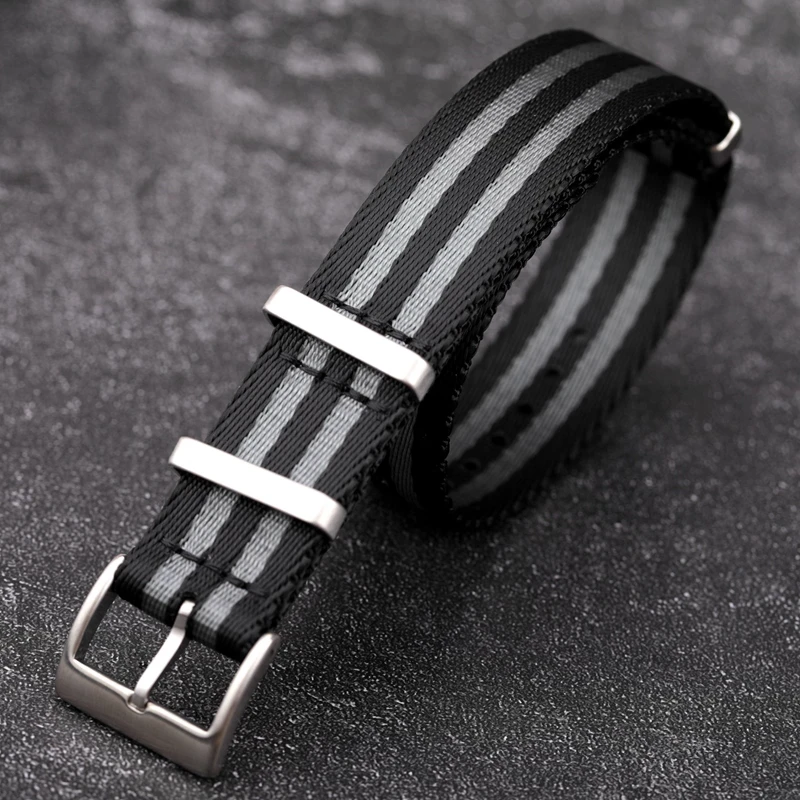 حزام ساعة قماشي عالمي 18 20 مم 22 مم حزام نايلون لساعة SEIKO Tissot Swatch Casio Omega حزام ساعة أنيق