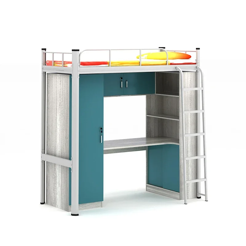 Customize Various Styles Hostel School Apartment Bedroom Furniture Kids Twin Loft student Bunk Bed Frame