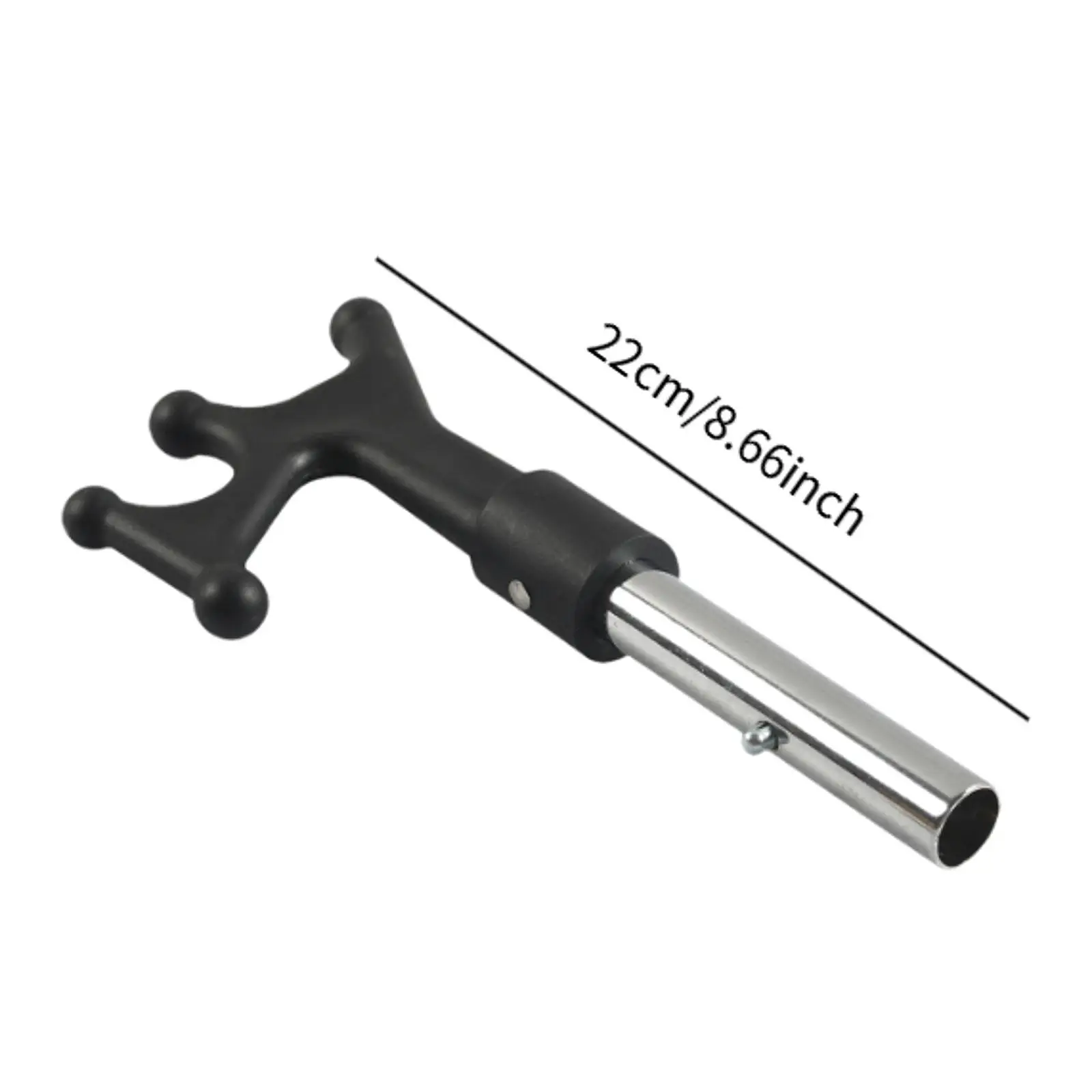 Boat Hook End Attachment Iron Nylon Premium Sailing Tool Marine Accessory for Kayak Raft Dinghy Docking Assistance