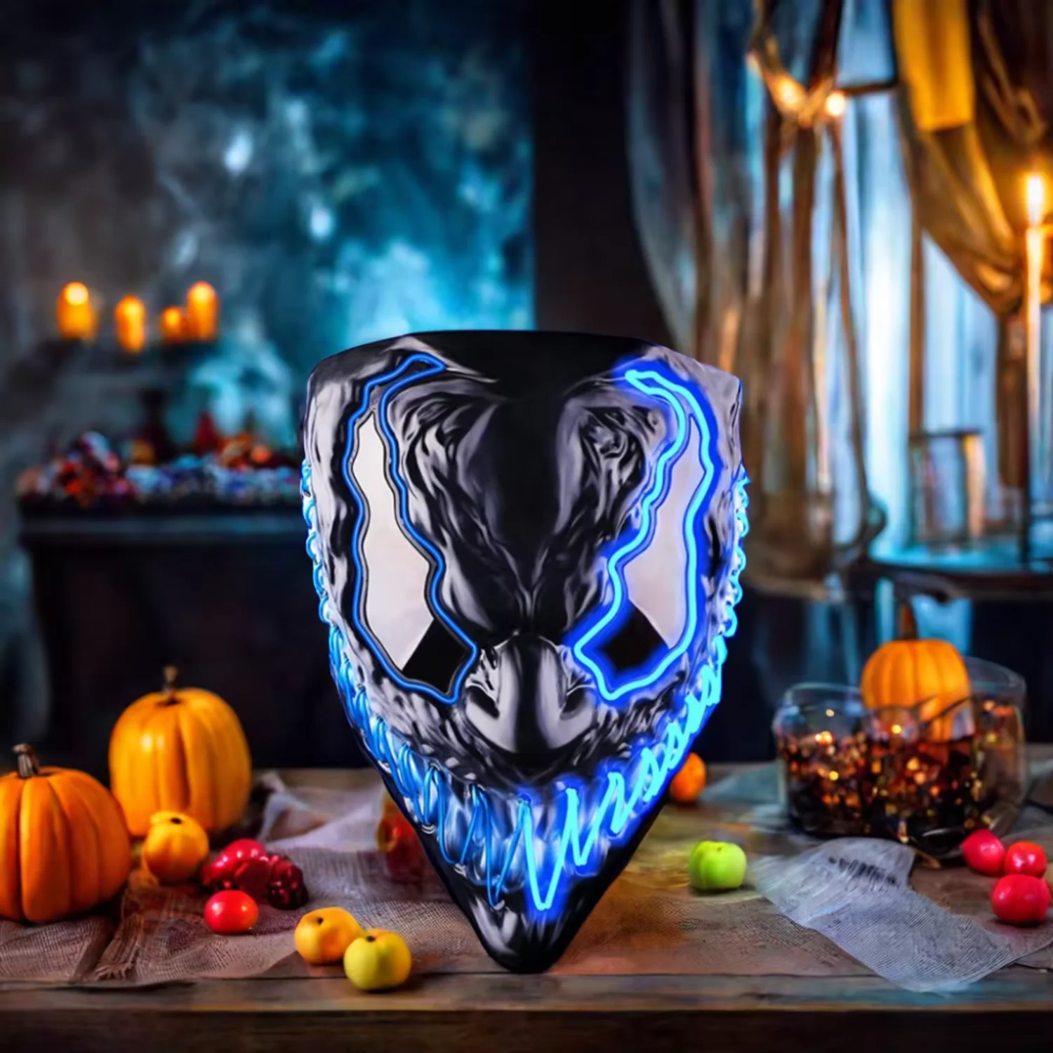 Creepy Wrinkle Face Halloween Mask Old Man Vampire Monster Latex Costume Cosplay Party Props  PVC Silicone Team bride Graduation