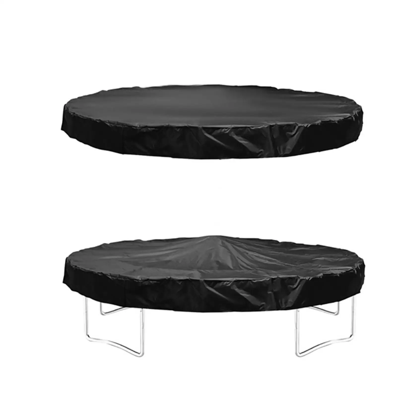 Black Trampoline Cover Waterproof Sunproof Oxford Canopy Protector for Home Kids Outdoor Patio Activities