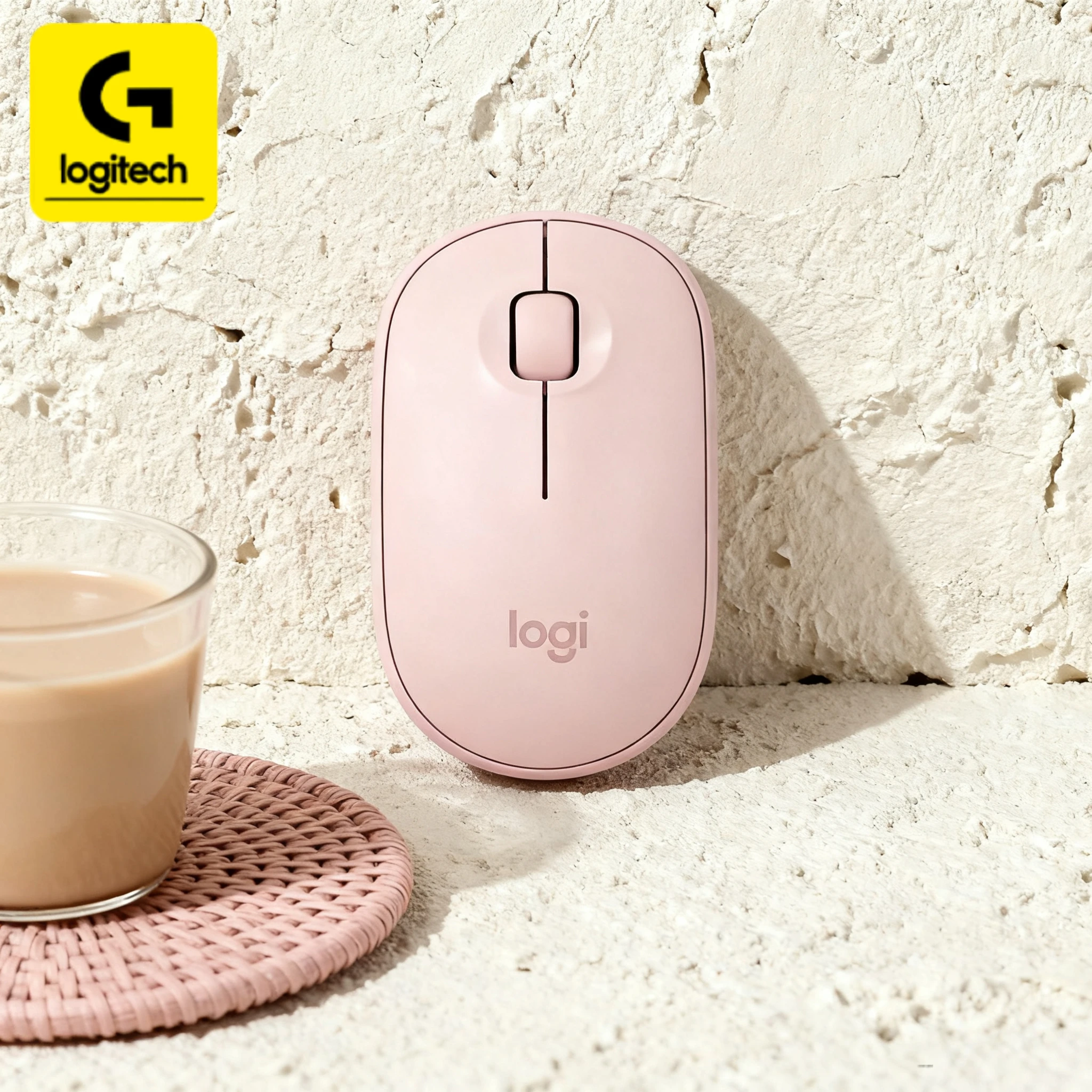 

Беспроводная Bluetooth-мышь Logitech PEBBLE M350, тонкая и бесшумная мини-мышь, подходящая для офисных нужд.