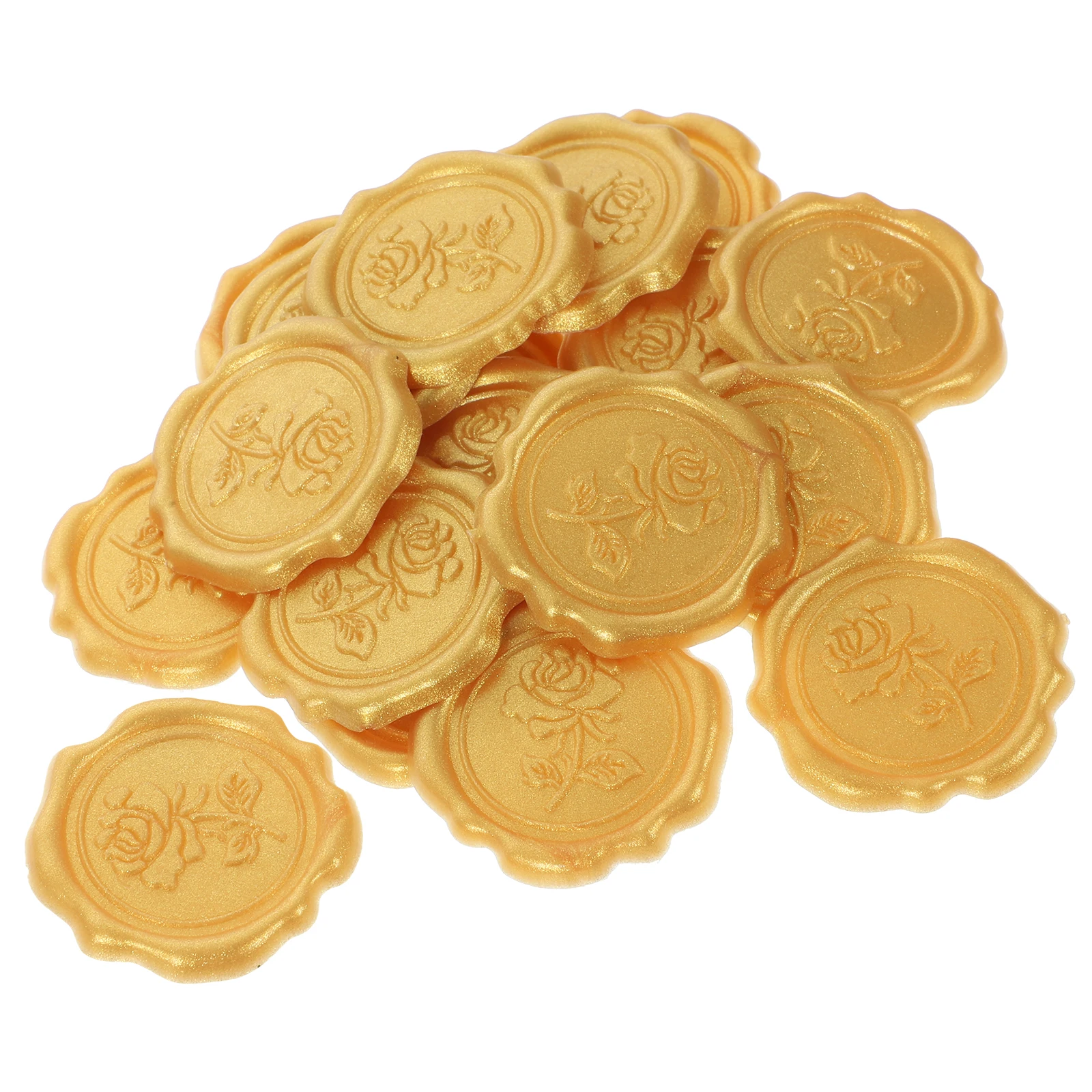 

20pcs Wax Seal Stickers Self Adhesive Envelope Seals Decoration Wedding Invitation Cards Plastic