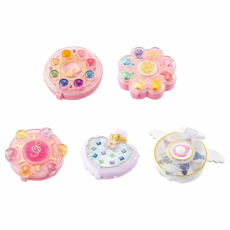 ของแท้แบนเดย์ กาชาปอง เมจิคอล โดเรมิ มินิไม้กายสิทธิ์เครื่องแปลงโมเดลขนาดเล็กรูปกระจกแต่งหน้าเครื่องประดับสะสม